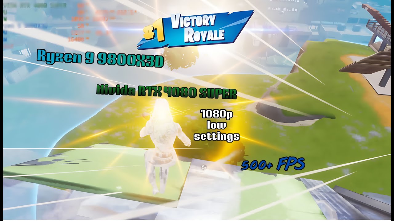 Nivida RTX 4080 SUPER & Ryzen 7 9800X3D | Surf Reload | Chapter 7 Fortnite Benchmark | Lofi Music
