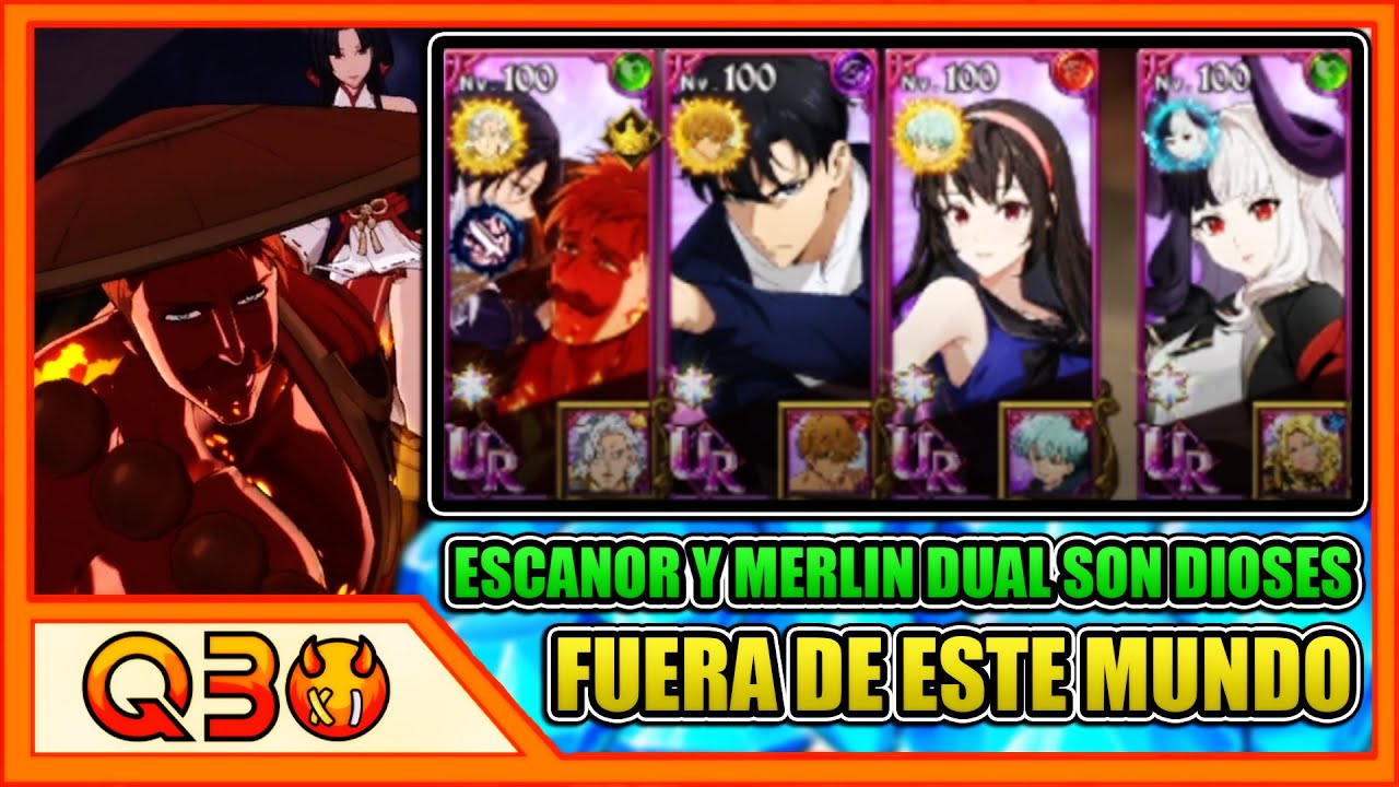 ¡EL DUO QUE ESTÁ POR ENCIMA DE TODO! ESCANOR Y MERLIN DUAL HA ROTO EL JUEGO. | 7DS: Grand Cross