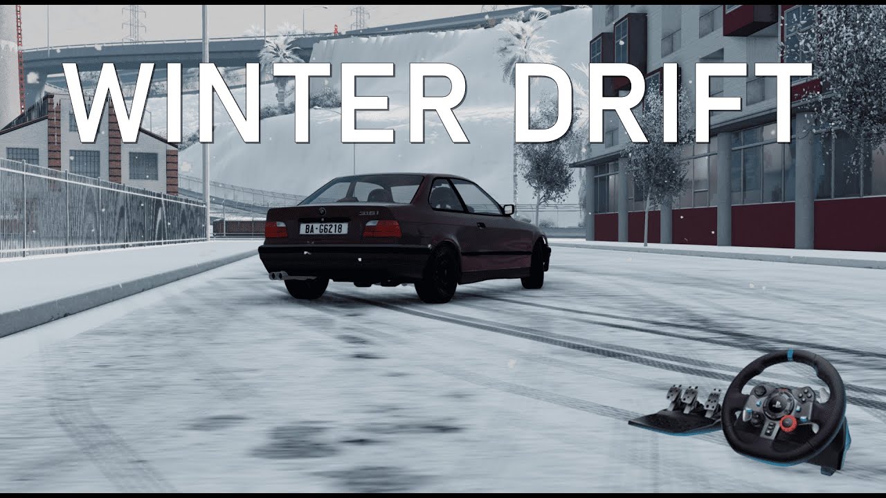 BMW E36 WINTER DIRFT|Beamng Drive|Logitech G29