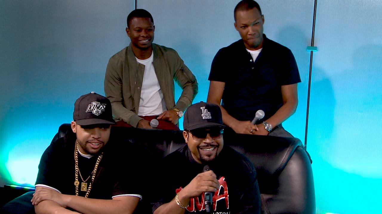 Ice Cube & Straight Outta Compton Cast Talk Film, Police Brutality + Cube's Favorite NWA song!