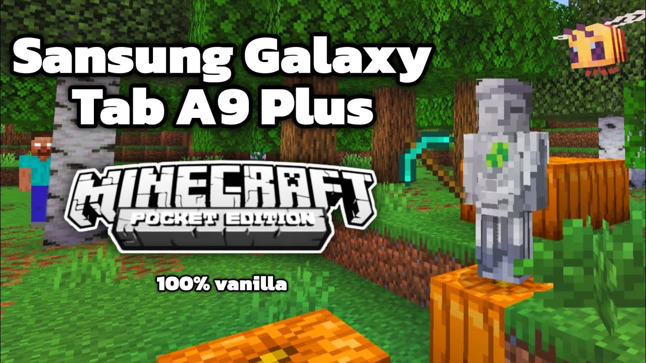 - SANSUMG GALAXY TAB A9 PLUS  - GAMING TEST - JOGANDO O MINECRAFT BEDROCK ( MCPE ), 100% VANILLA! !?