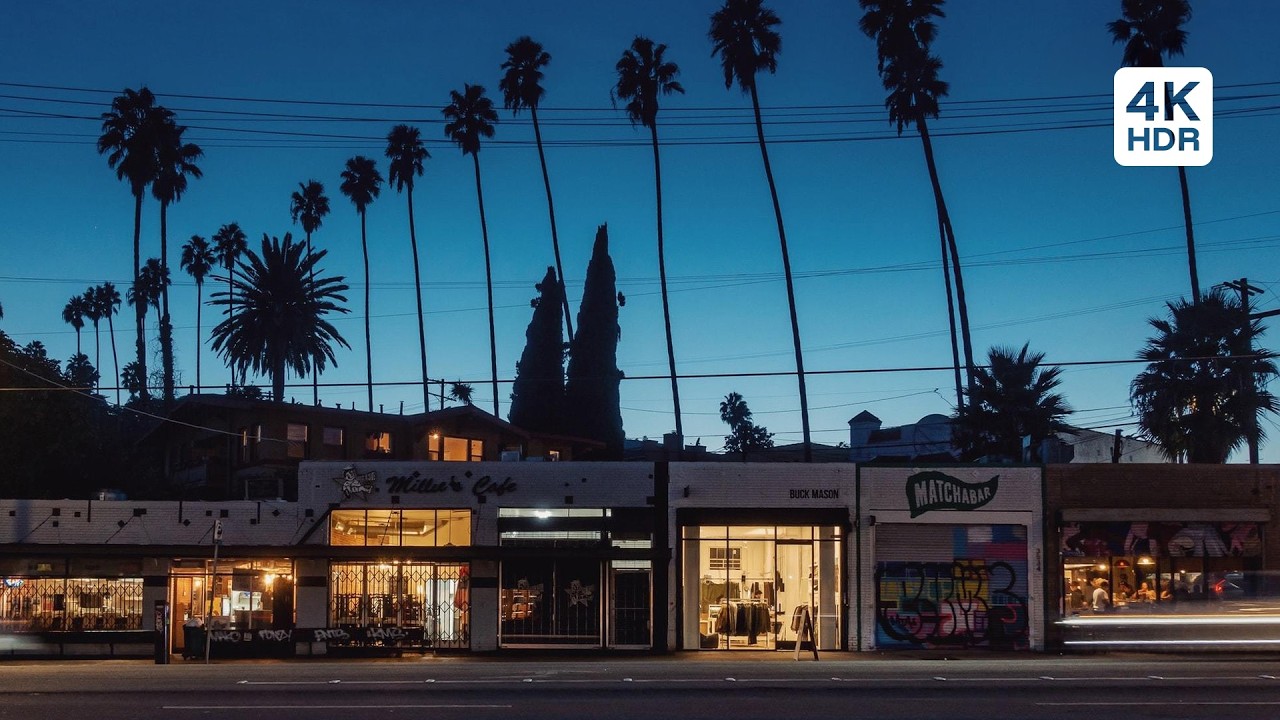 🇺🇸 Silver Lake Sunset Walking Tour · 4K HDR