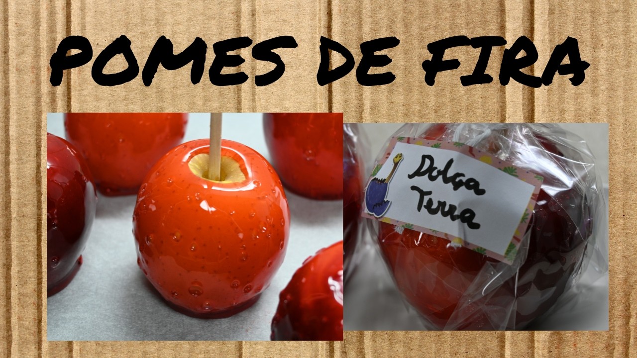 POMES de FIRA - recepta FÀCIL - pocs INGREDIENTS - pomes CARAMEL - dolços en CATALÀ