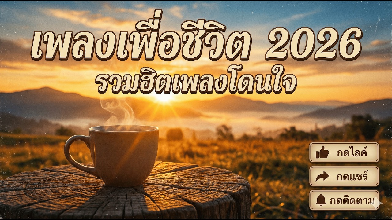 เพลงเพราะน่าฟัง แนวเพื่อชีวิต2026 ฟังยาวๆ เวลาทำงาน