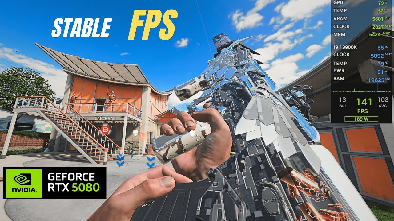 RTX 5080 | BO7 Nuketown – Stable FPS Stress Test (4K DLSS Quality)