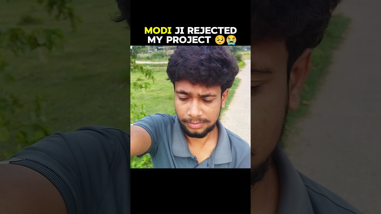 MODI ji rejected my project 🥺😭😂. #trending #funny #comedy #viralvideo #shorts