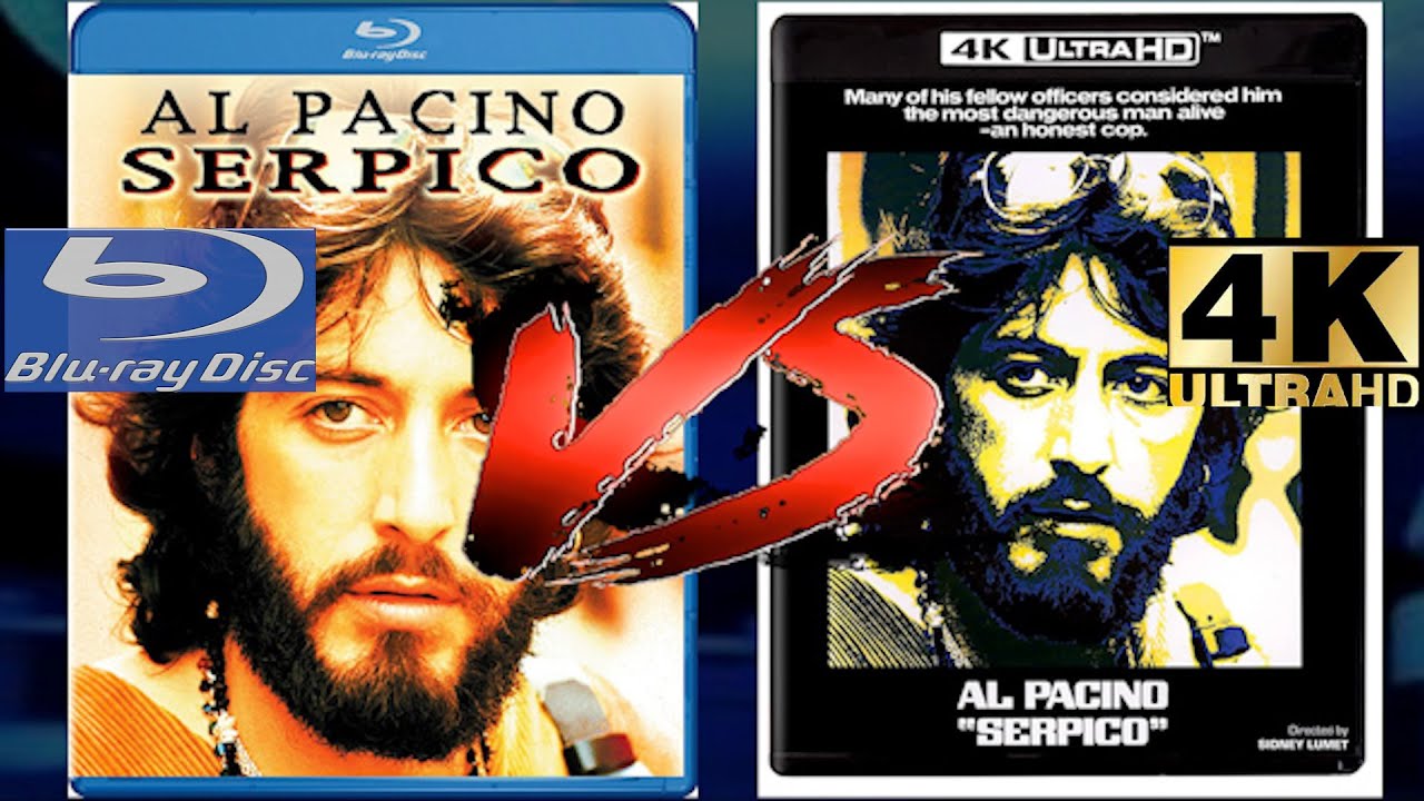 SERPICO (1973) 4K UHD VS BLURAY COMPARISON SIDE BY SIDE