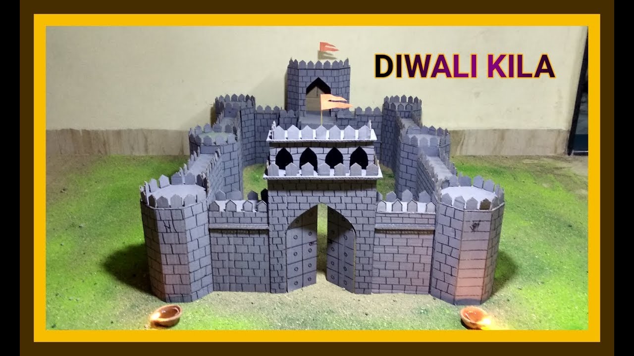 DIY Diwali killa | how to make Diwali killa | दिवाळी किल्ला