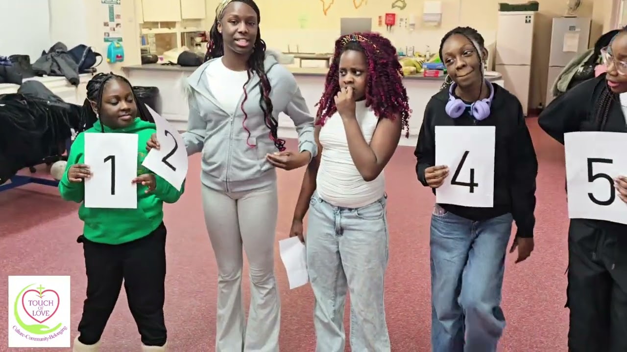 TOL Youth Group 12 - 15 Age Group  Engages In Fast Paced Number Team Game.
