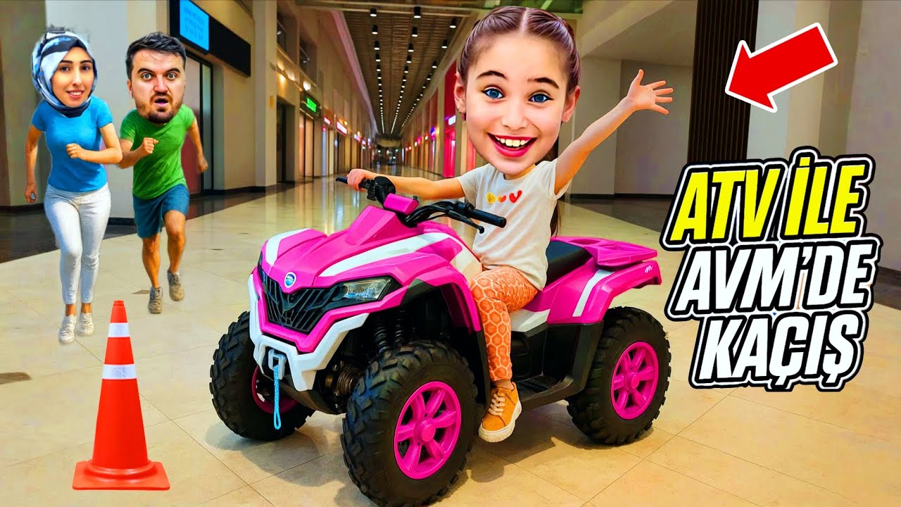 ELİF SİNEM KÜÇÜK ATV İLE AVMYE GİRDİ ‼️ EYVAH GİRMEK YASAK !! 