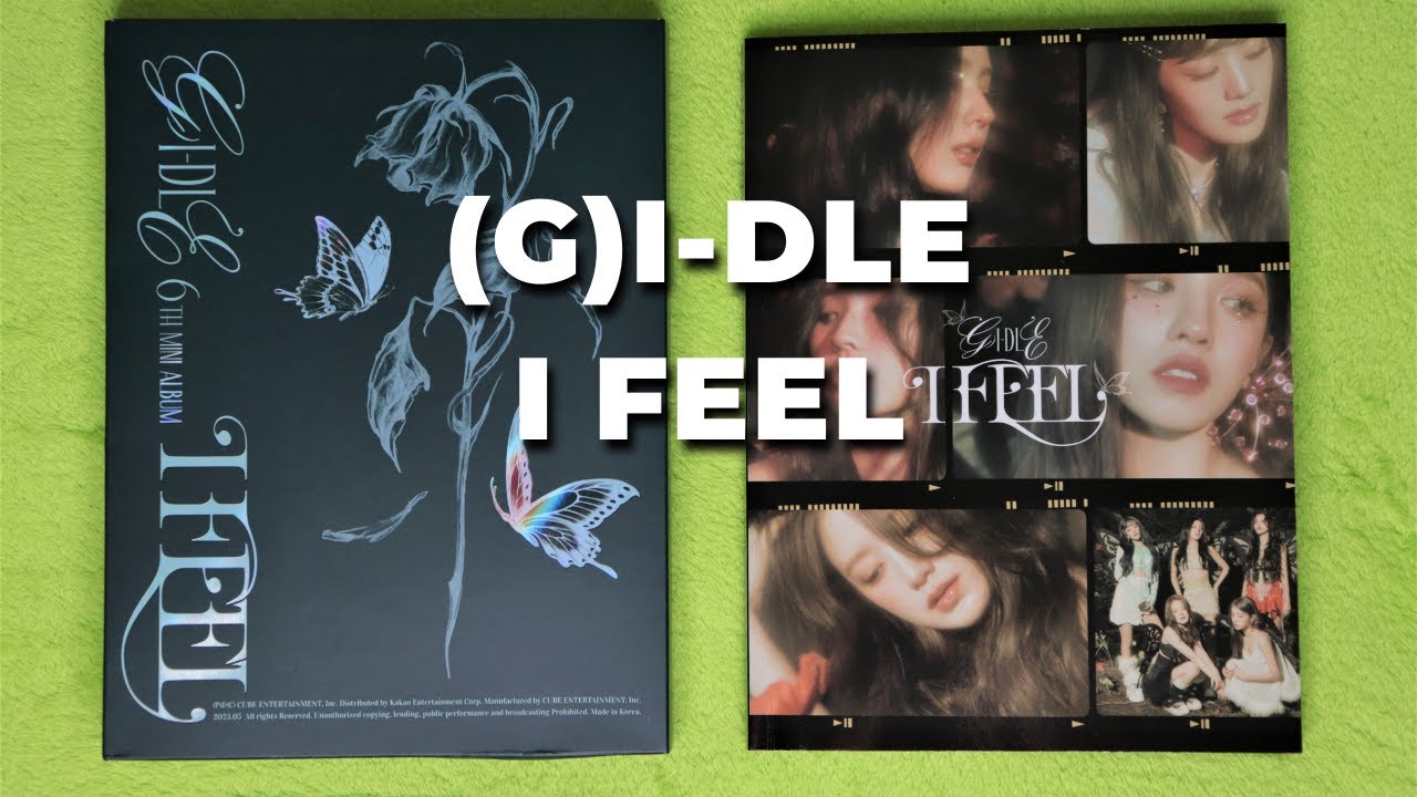 Распаковка (G)I-dle - I feel версия Butterfly с предзаказками от Apple Music | мнение об альбоме