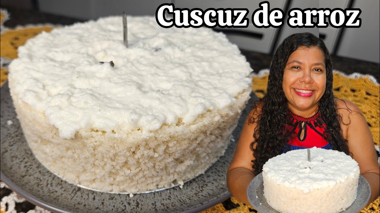 Cuscuz de flocão de arroz delicioso, ideal para o café da manhã e lanche da tarde! | Vanuza Santos 
