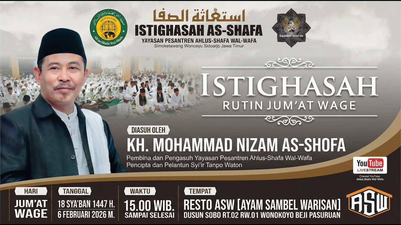 [Live] ISTIGHASAH AS-SHAFA | 6 Februari 2026