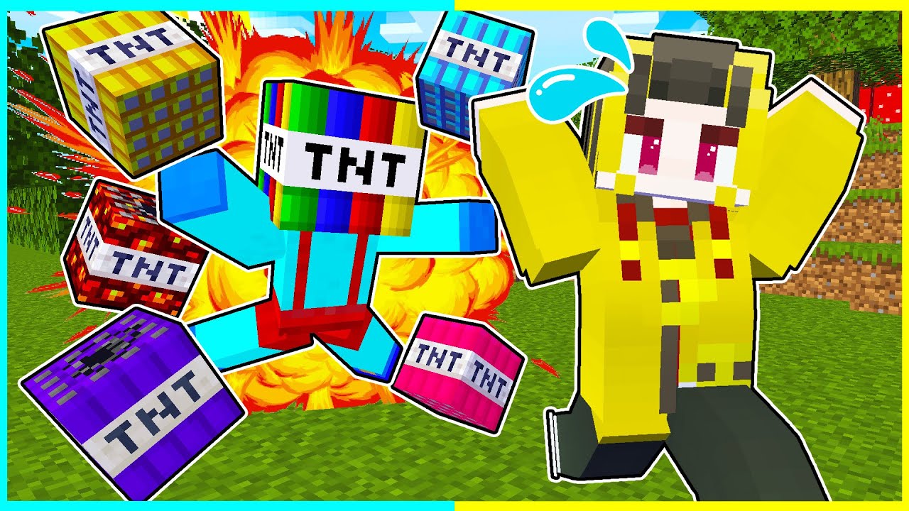 ⭐小学生の弟に色んなTNTを使って大爆発ドッキリwww💥【まいくら/マインクラフト】