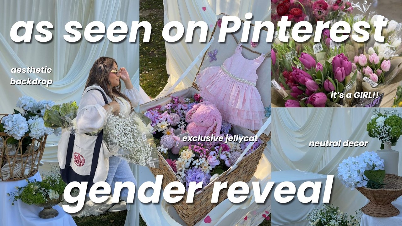 🎀🐇👶🏻Recreating a Pinterest Gender Reveal  | Planning My Sister’s Dream Baby Girl Party