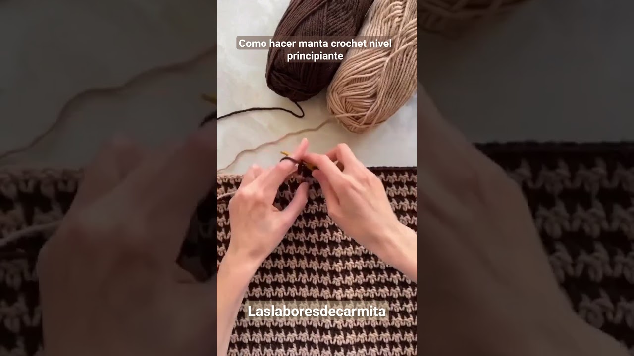 como hacer una manta a crochet nivel principiantes