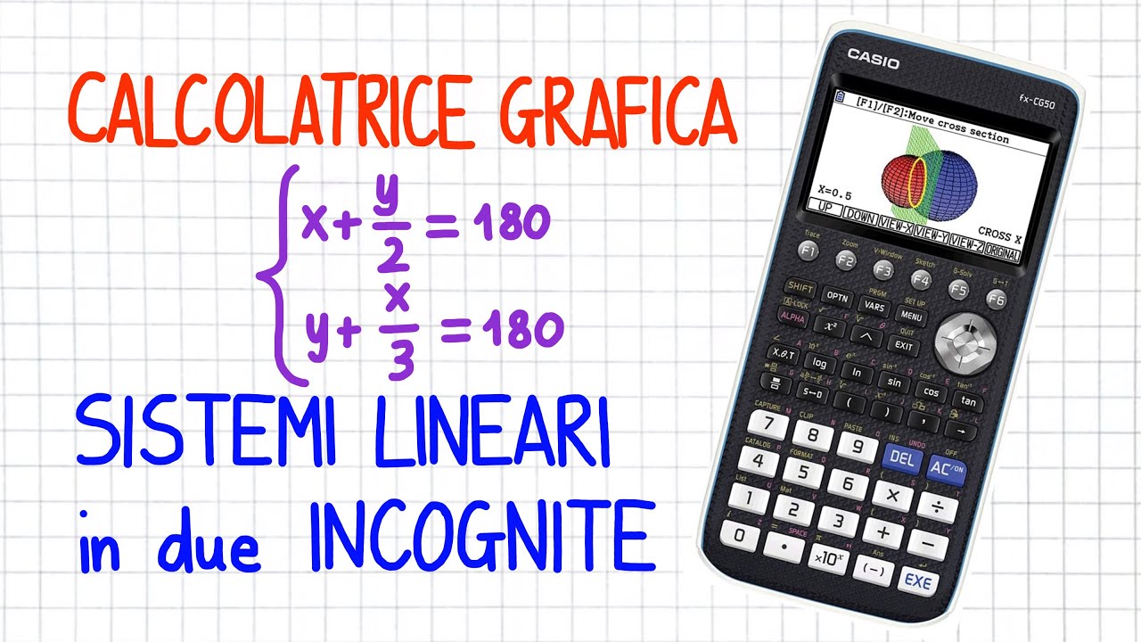 CALCOLATRICE GRAFICA - sistemi lineari in due incognite  _ CG10