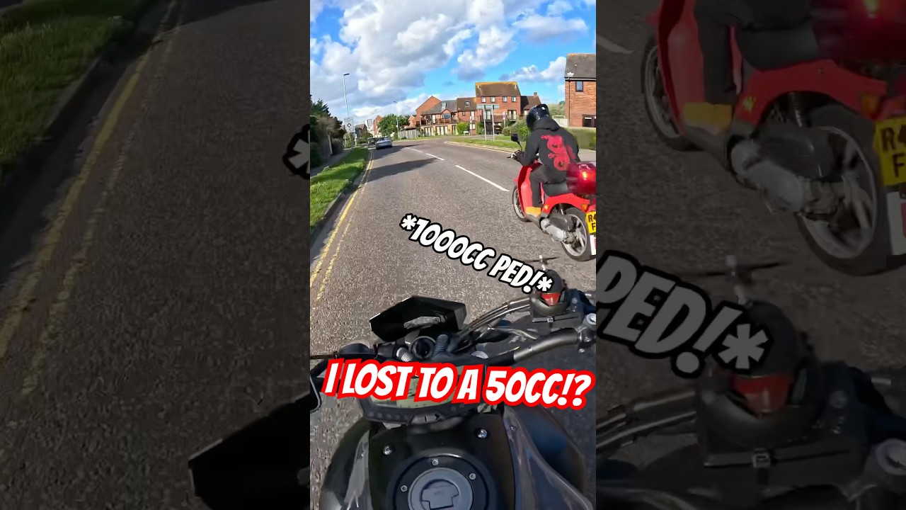 MT07 VS 50CC MOPED!? #motorcycle #motovlog #mt07 #motorbike #bikelife #motorcyclelife #twowheeler