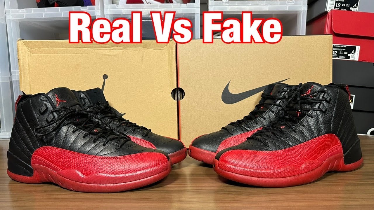Обзор Air Jordan 12 Flu Game 2025: реальный против поддельного