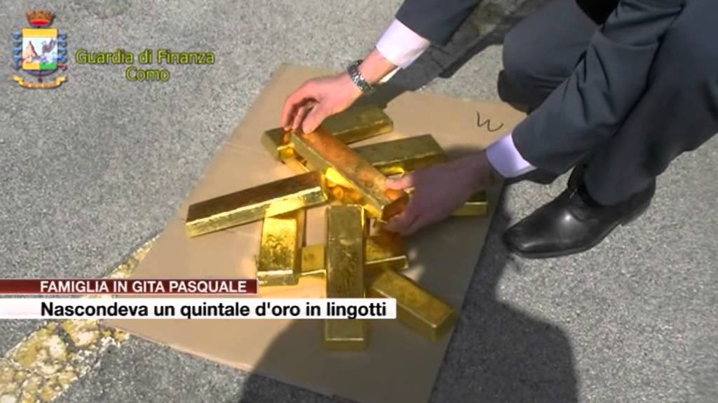 Etg - Famiglia in gita nascondeva un quintale d'oro in lingotti