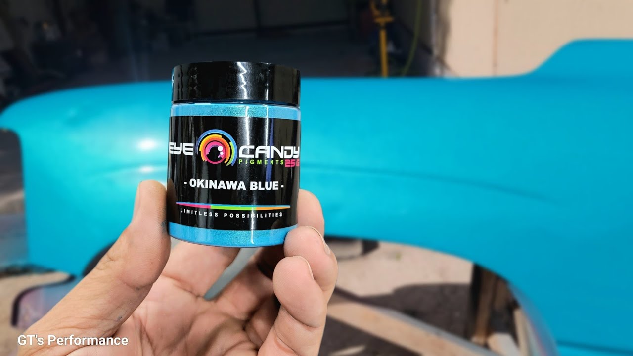 Let's Spray - Okinawa Blue over RUSTOLEUM Lagoon - Spray Paint