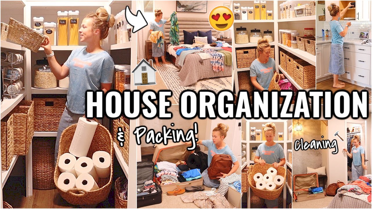 RENOVATION HOUSE ORGANIZATION!!😍 PACK, ORGANIZE, AND CLEAN WITH ME | COMPLETE PANTRY ORGANIZATION