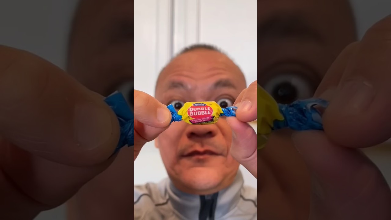👂🏾ASMR Оригинальная американская жевательная резинка Dubble Bubble со вкусом яблока...
