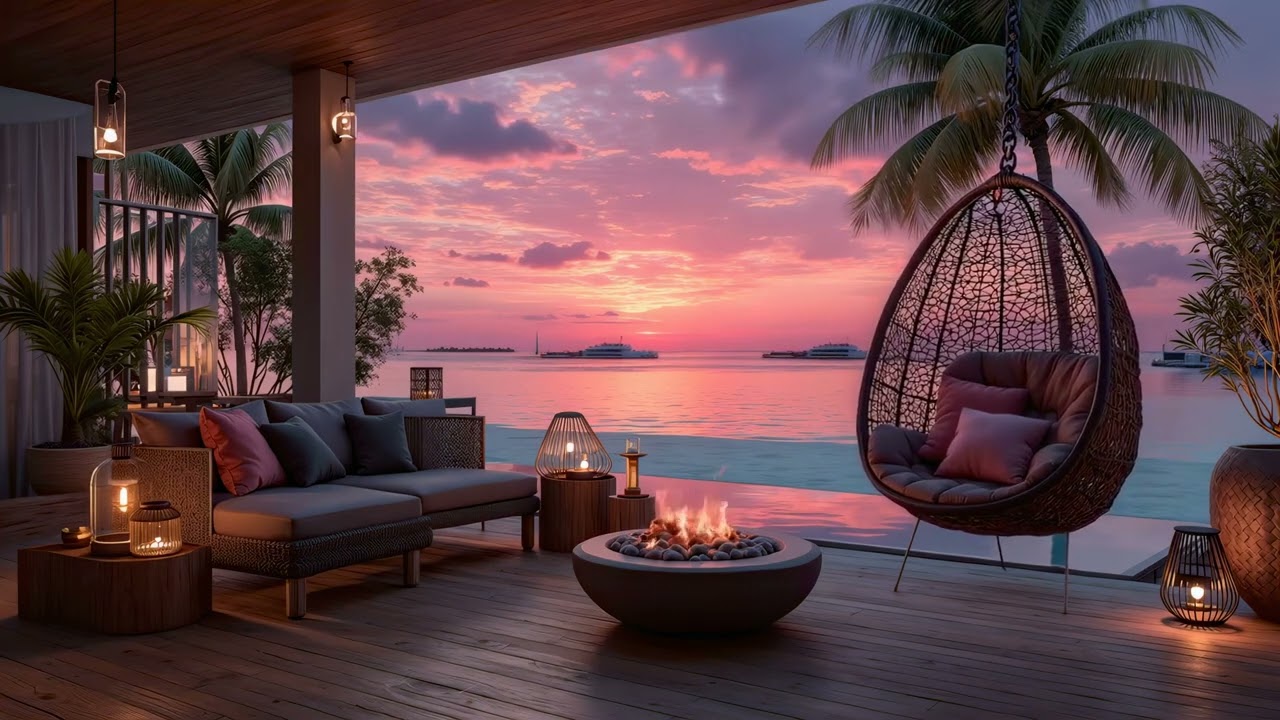 Saxophone Jazz Luxury - Mellow Evening Ambiance by the Beach