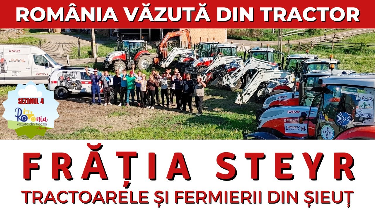 Frăția Steyr - tractoarele și fermierii din Șieuț / România văzută din tractor