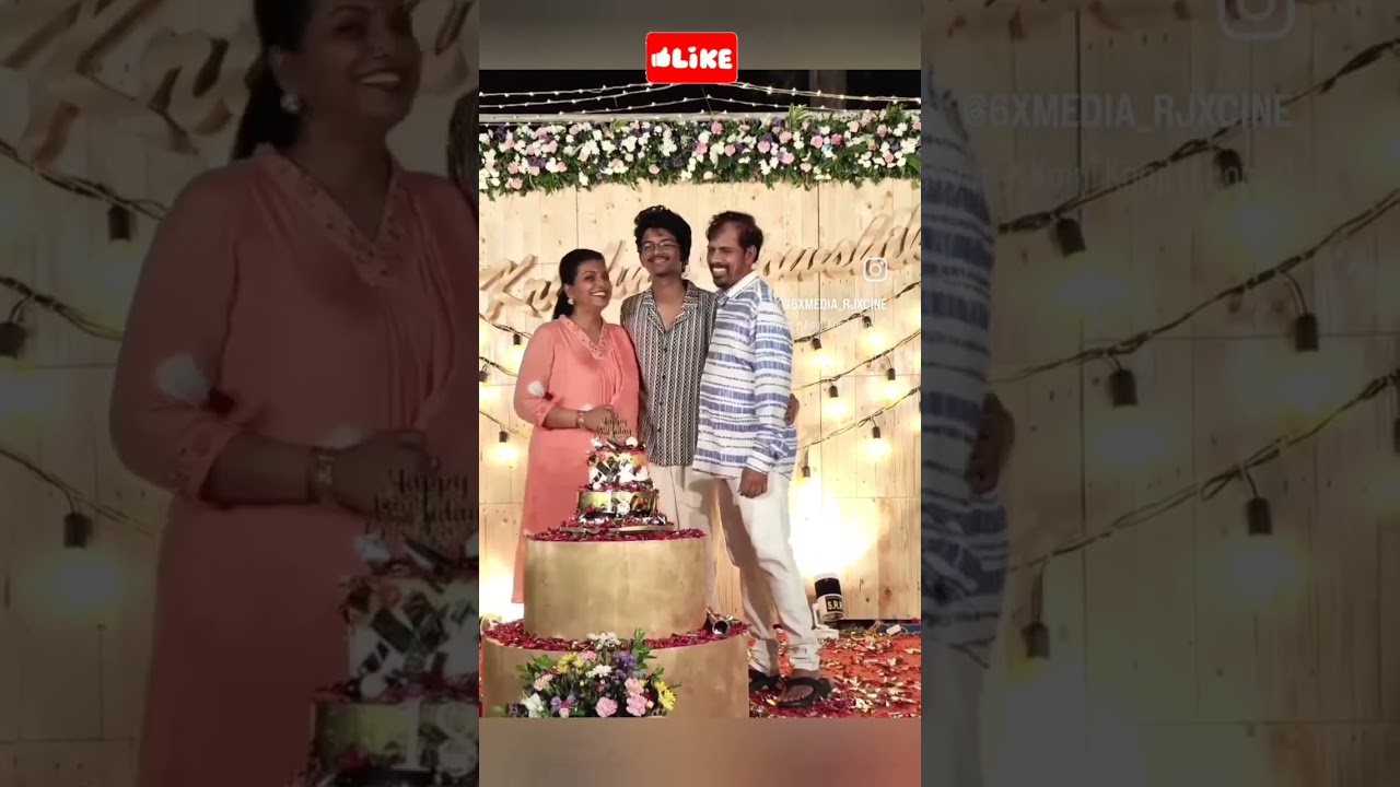 Roja Selvamani's son  birthday 🎂🎉 celebration #birthday #momson#trending