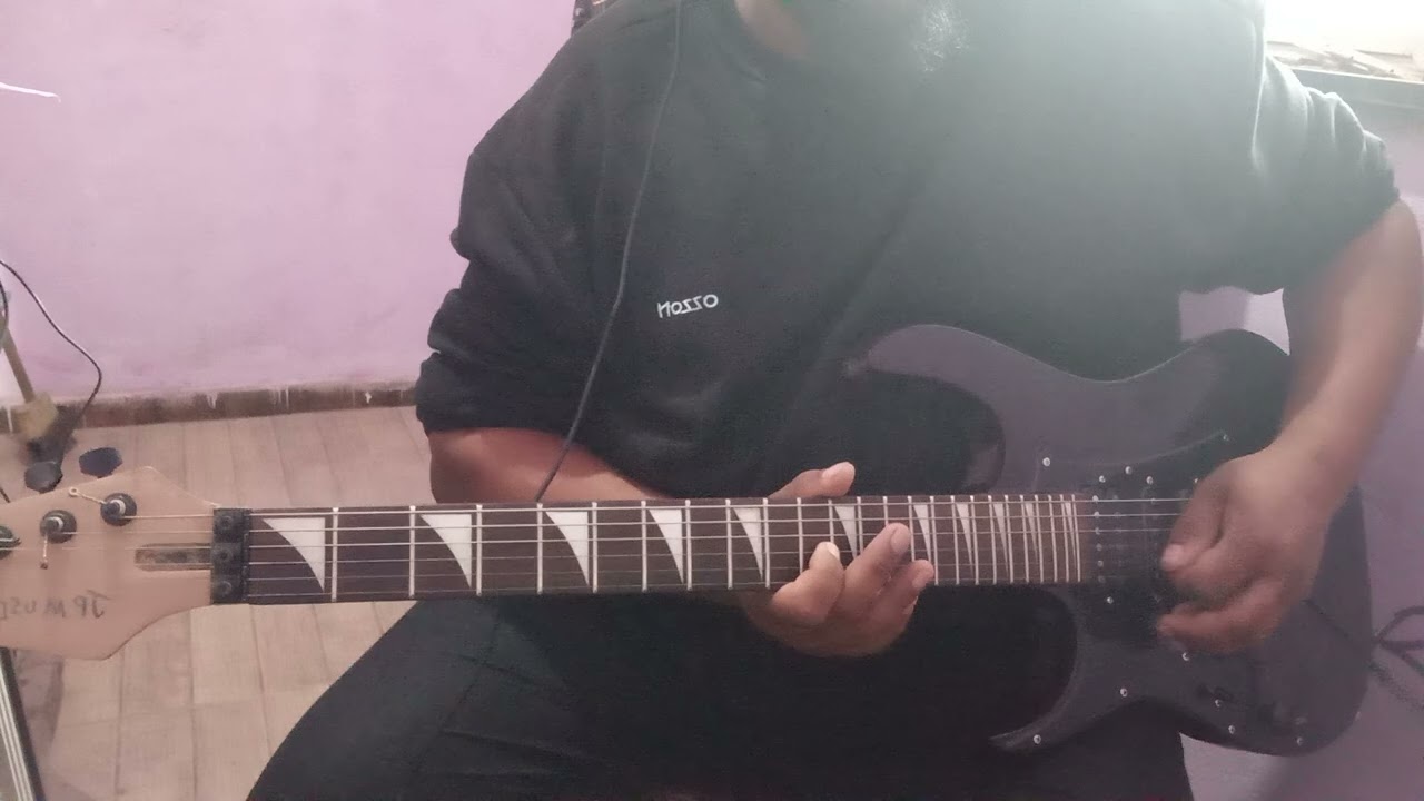 Treinando faded alan Walker na guitarra agora com música de fundo