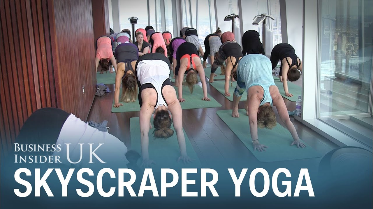 Yoga on top of the UK's tallest skyscraper