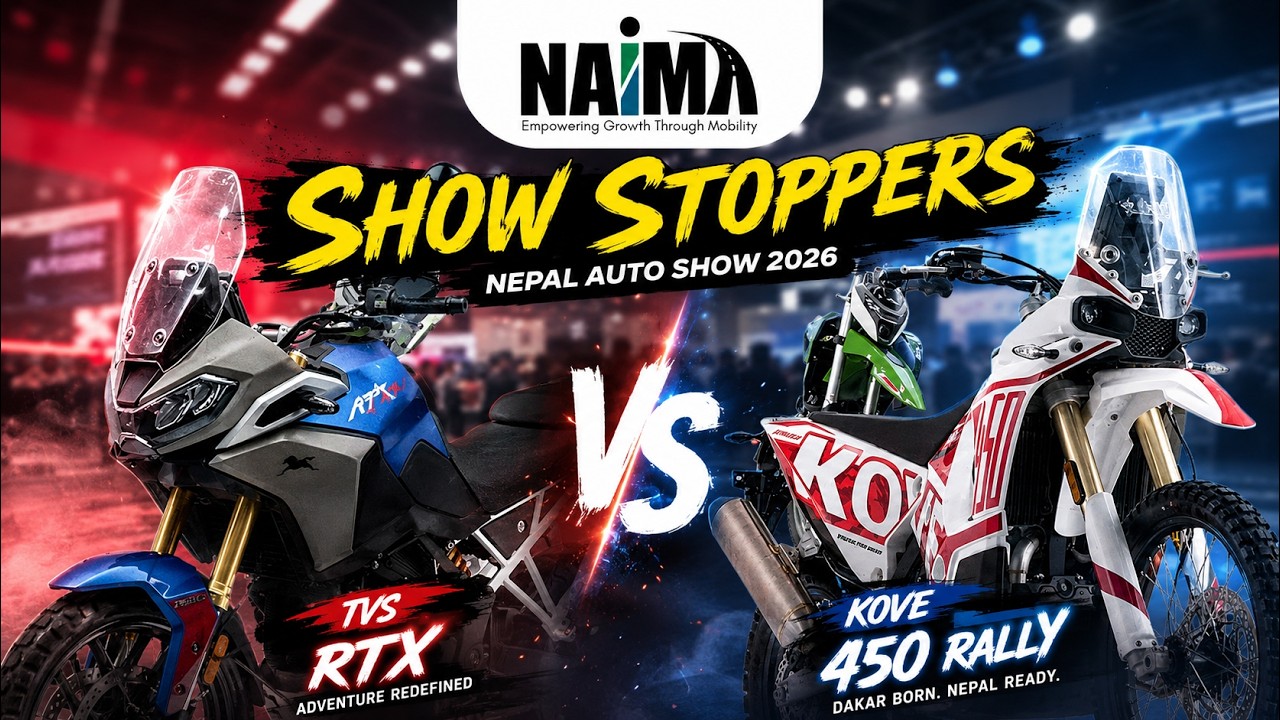 These Bikes STOLE the Show! 🔥 KOVE 450 Rally & TVS RTX | Naima Auto Show 2026
