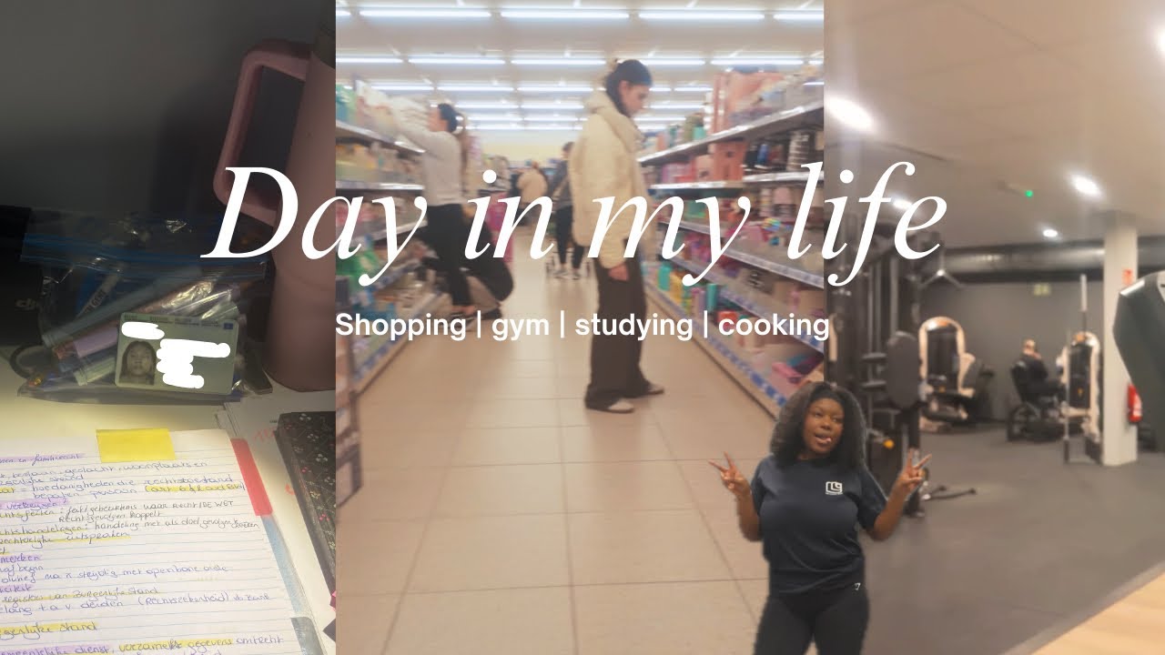 Day in the life shopping| gym| studying