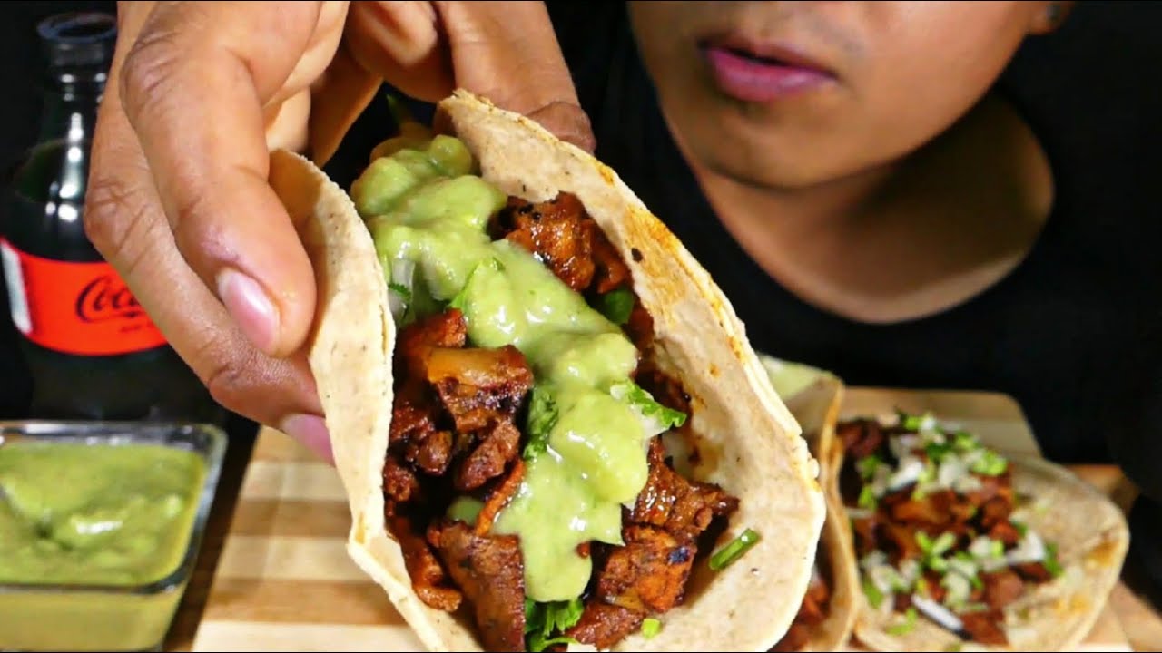 TACOS AL PASTOR CASEROS 🌮| ASMR