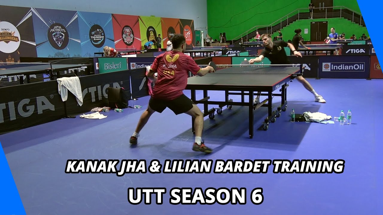 Kanak Jha and Bardet Lilian Training | Ultimate Table Tennis 2025