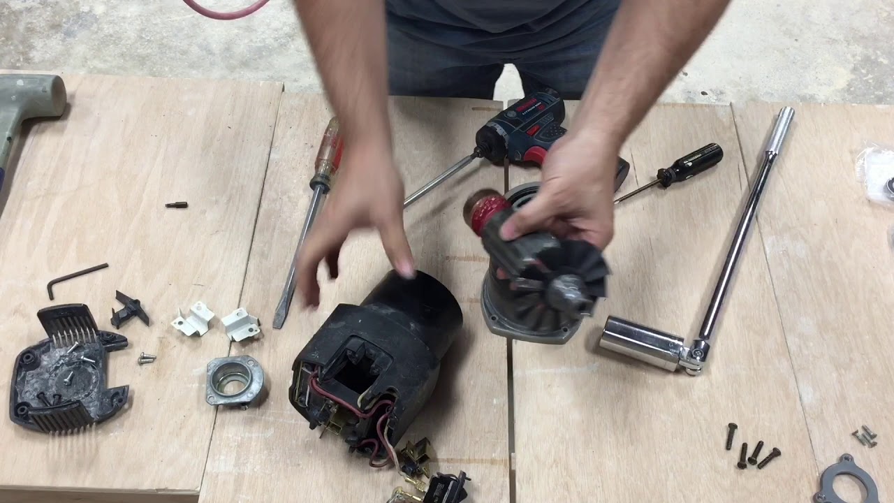 Porter Cable 7518 Router Bearing Replacement: Part 2 Bottom Bearing Extraction