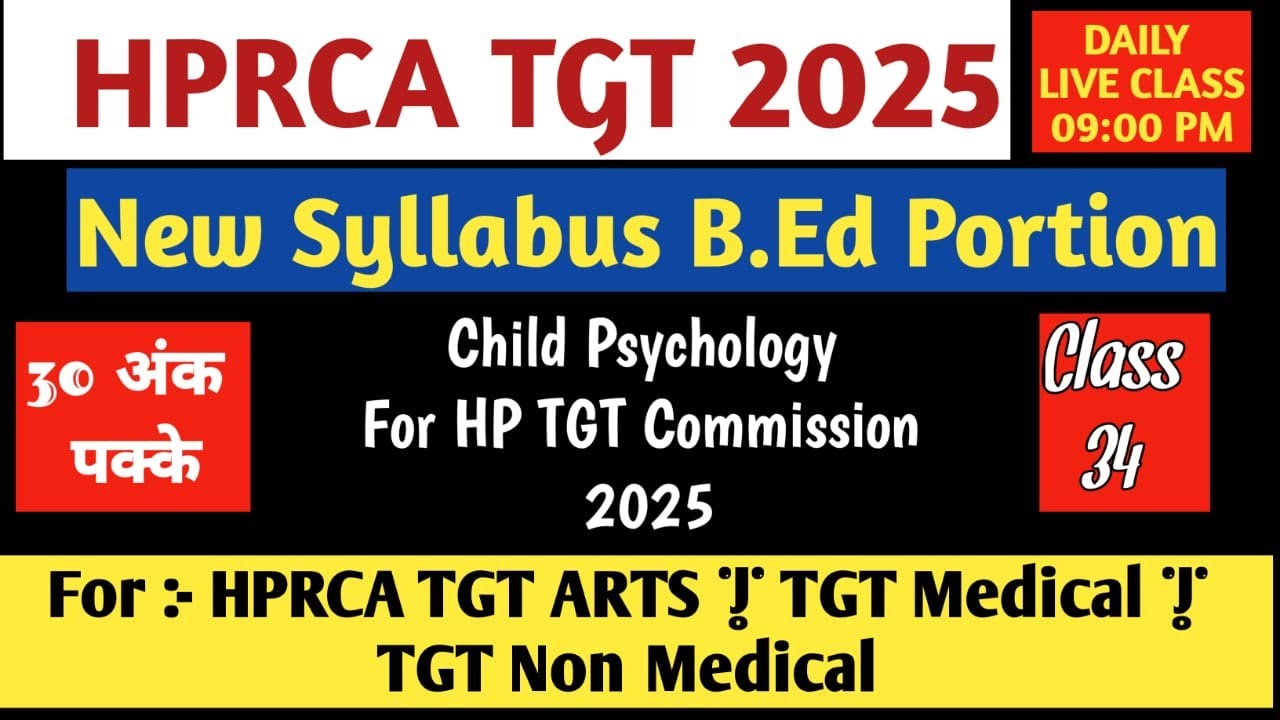 HP TGT 2025-26 B.Ed Portion (Unit- 16,17,18 PYQs and MCQs)