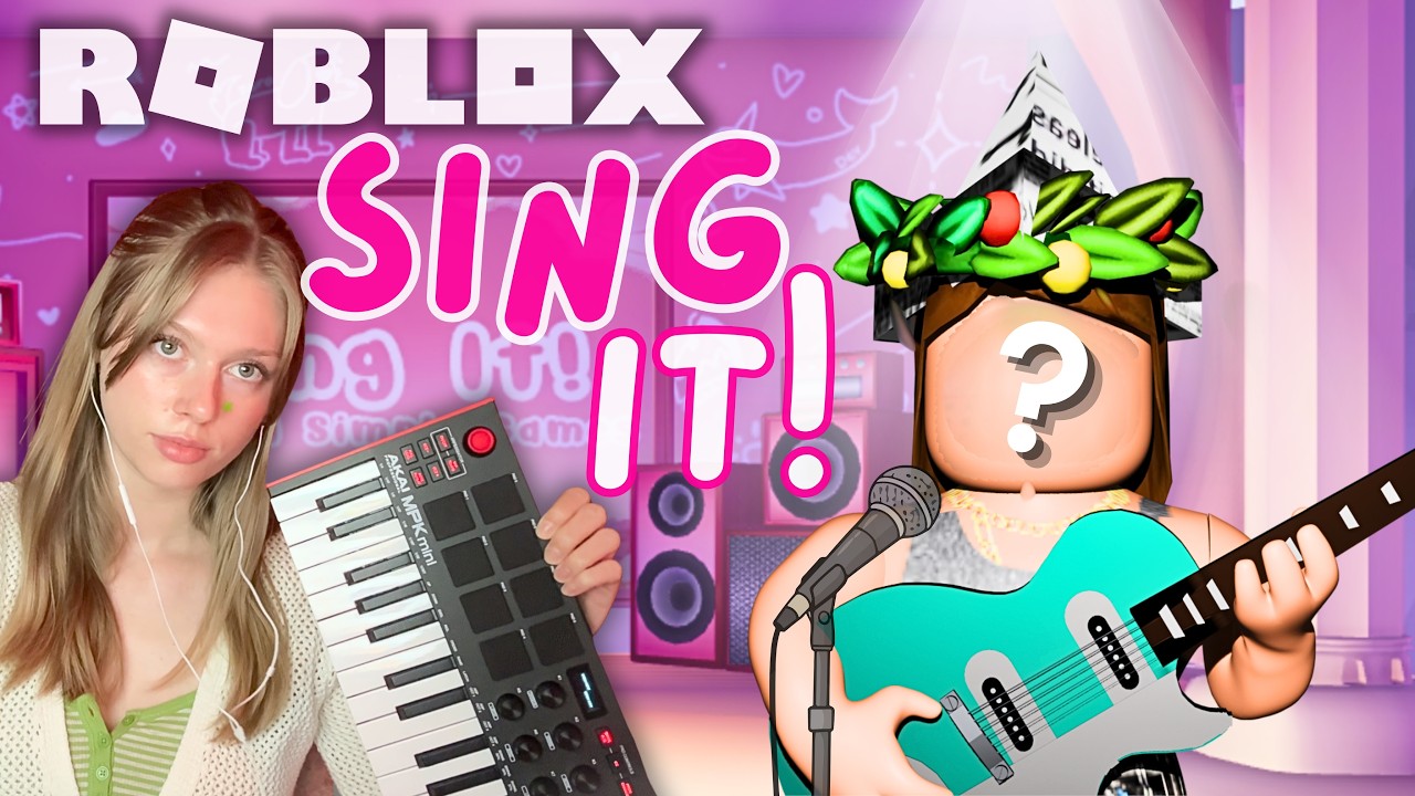 Я создал песню с помощью случайного плеера Sing It!! (Караоке в Roblox)
