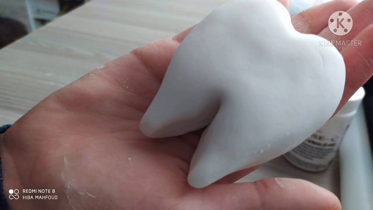 طريقة عمل السن بعجينة السكر✓ Şeker hamuruyla diş nasıl yapılır ✓How to make a tooth with sugar paste