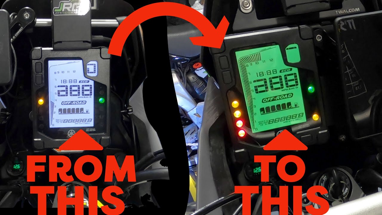 Yamaha Tenere 700 Dashboard COLOR CHANGE | Colorclusterz