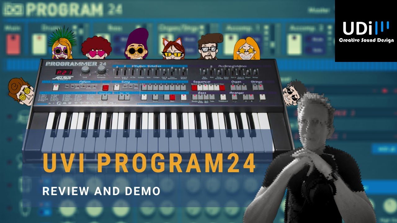 UVI Program 24 - pure sound of '80s Italo Disco inspired by two wild synths Programmer 24 and SM100