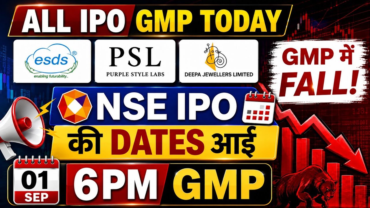 All ipo gmp today✅NSE IPO Dates💥Esds software ipo gmp🔥lumino industries ipo allotment🤑deepa ipo gmp✅