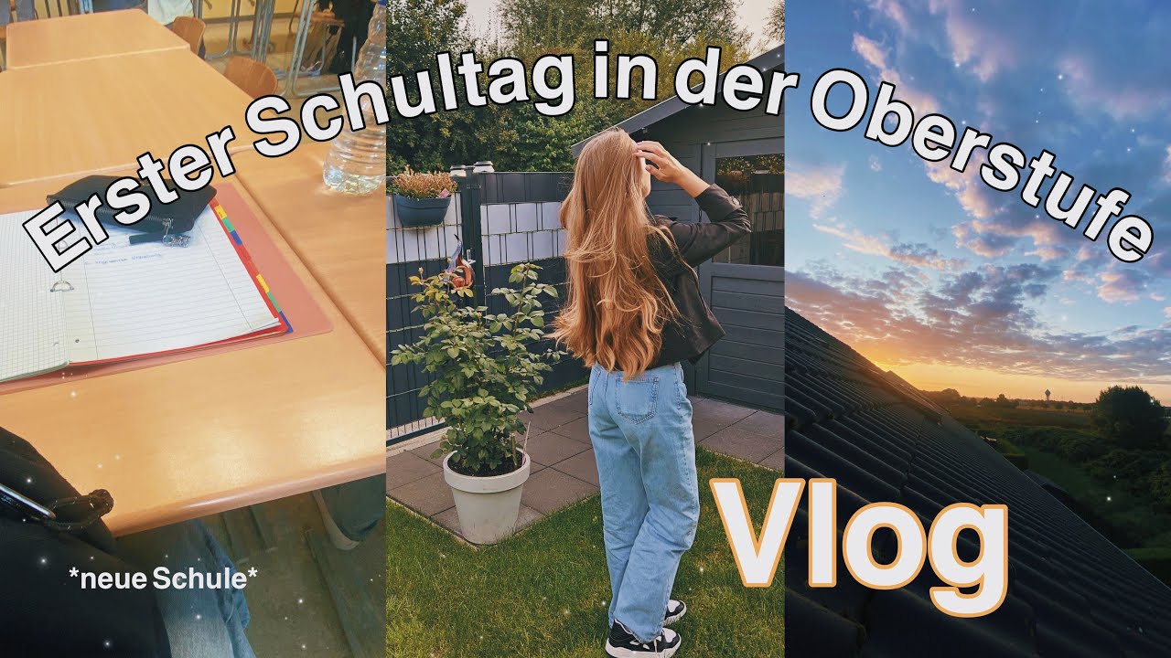 Erster Schultag Vlog📚🌟💋*Oberstufe/ neueSchule* (neuer Rucksack/ schrecklicher Stundenplan)