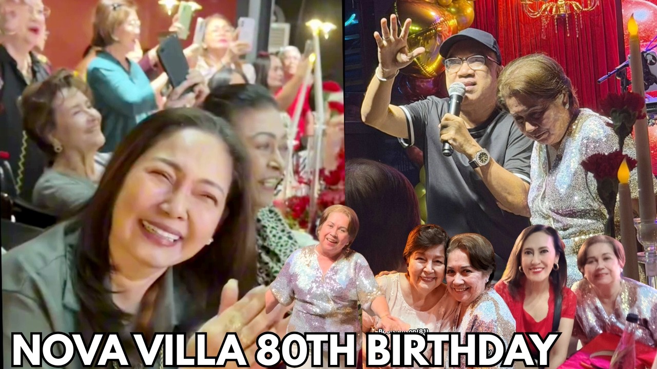 Nova Villa 80th Birthday NAIYAK sa SORPRESA ng mga Kaibigan ARTISTA