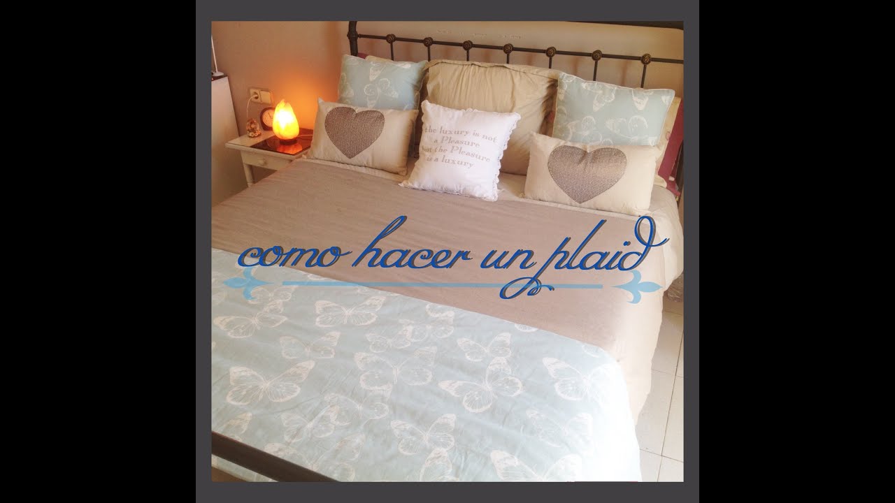 Como hacer un cubre pies para la cama, plaid