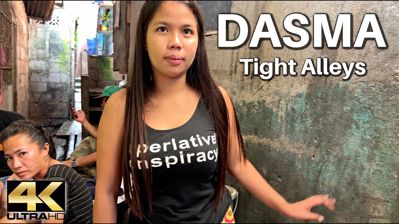 The Back Alley Life in DASMA Cavite Philippines [4K]