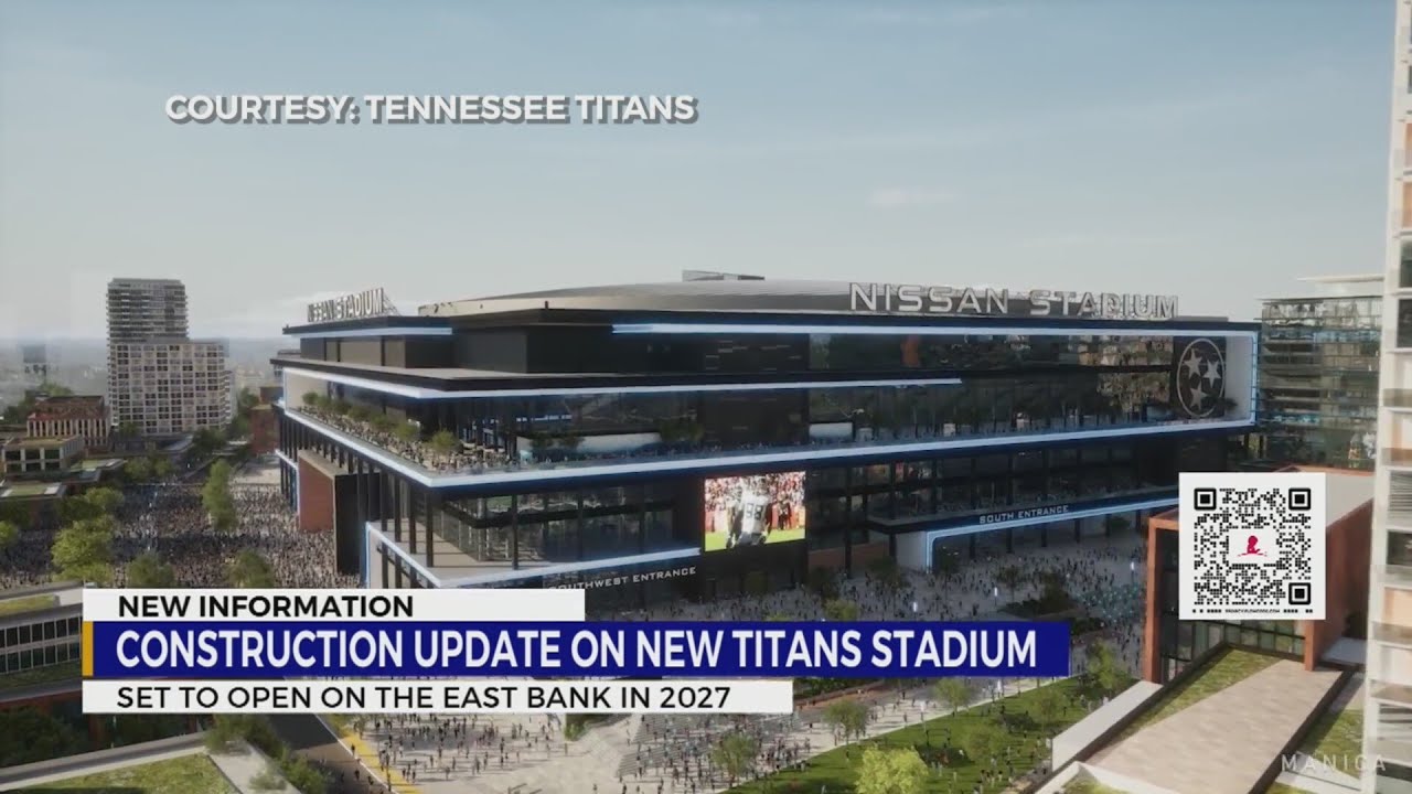 Construction update on new Titans stadium