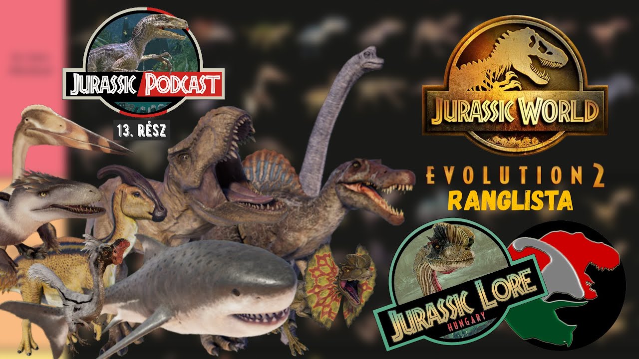Jurassic World Evolution 2 - DINOSZAURUSZ RANGLISTA! |Jurassic Podcast| \13. rész\ vendég: PL Pali