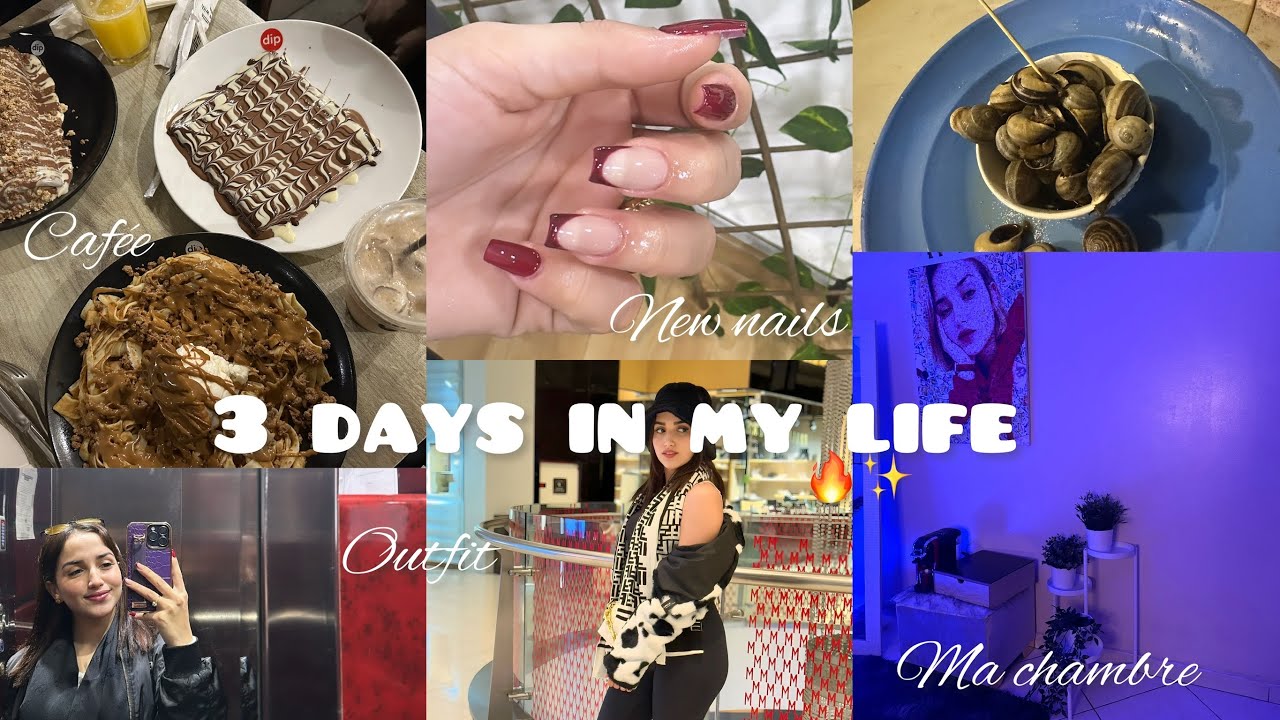 3 days in my life 🔥my room 🛌nails 💅outfit 😍…….موت ديال الضحك مع مول ببوش😂😂